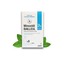 Mọc tóc Minoxidil 2% Bailleul Pháp - 3 chai x 60ml