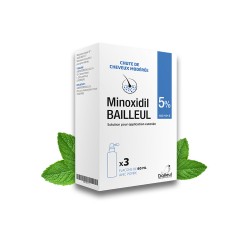 Mọc tóc Minoxidil 5% Bailleul Pháp - 3 chai x 60ml