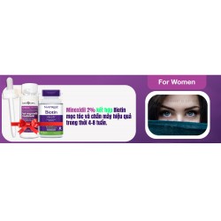 Minoxidil Basic Care 2% For WOMEN - Biotin Combo mọc tóc và chân mày