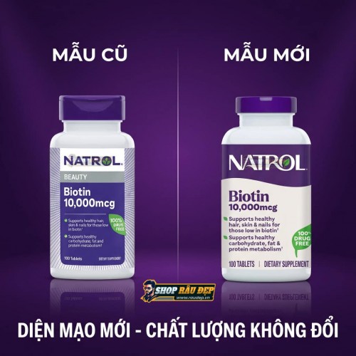 Thuốc Mọc Tóc Biotin 10,000 mcg
