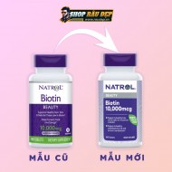 Natrol Biotin 10,000 mcg  Hỗ Trợ Mọc Râu