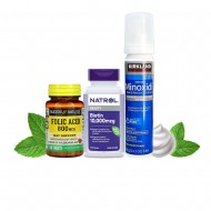 Combo Không Dị Ứng Dạng Bọt KIRKLAND - Biotin & Folic