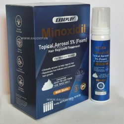 Minoxidil Foam 5% Exdeploy Có Biotin Cho Nam Và Nữ - 60g