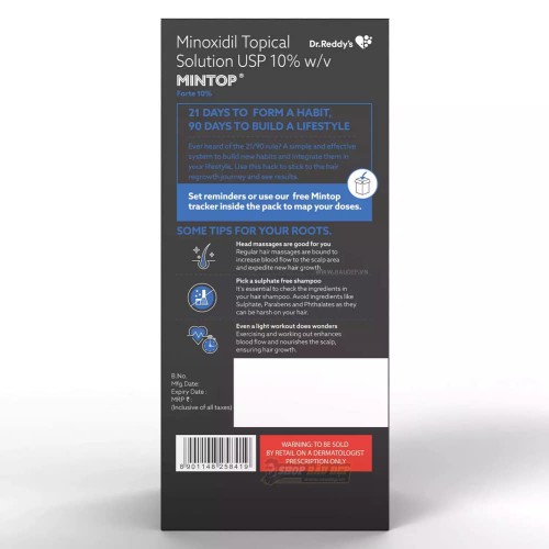 Dung Dịch Mọc Tóc Mintop Minoxidil 10% Dạng Lỏng - Nam