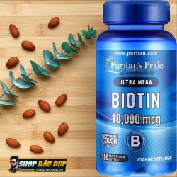 Viên Uống Biotin 10.000 mcg Puritan's Pride 