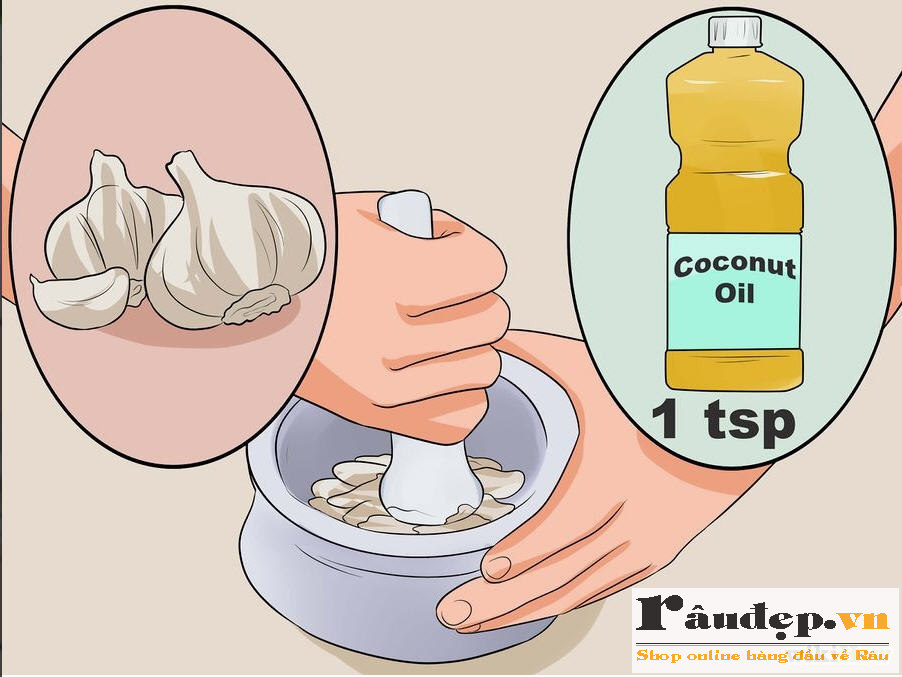 Tỏi và dầu dừa mọc tóc