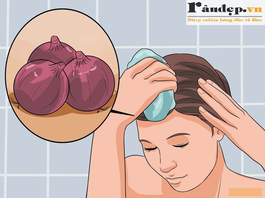 Nước ép hành tây kích thích mọc tóc