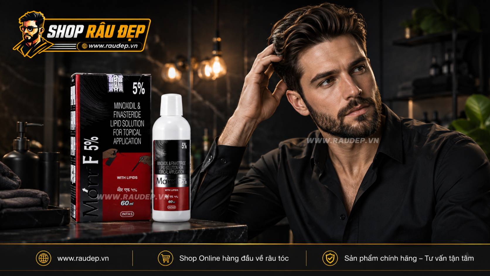 Morr F5 Minoxidil 5% và Finasteride 0,1% dành cho ai